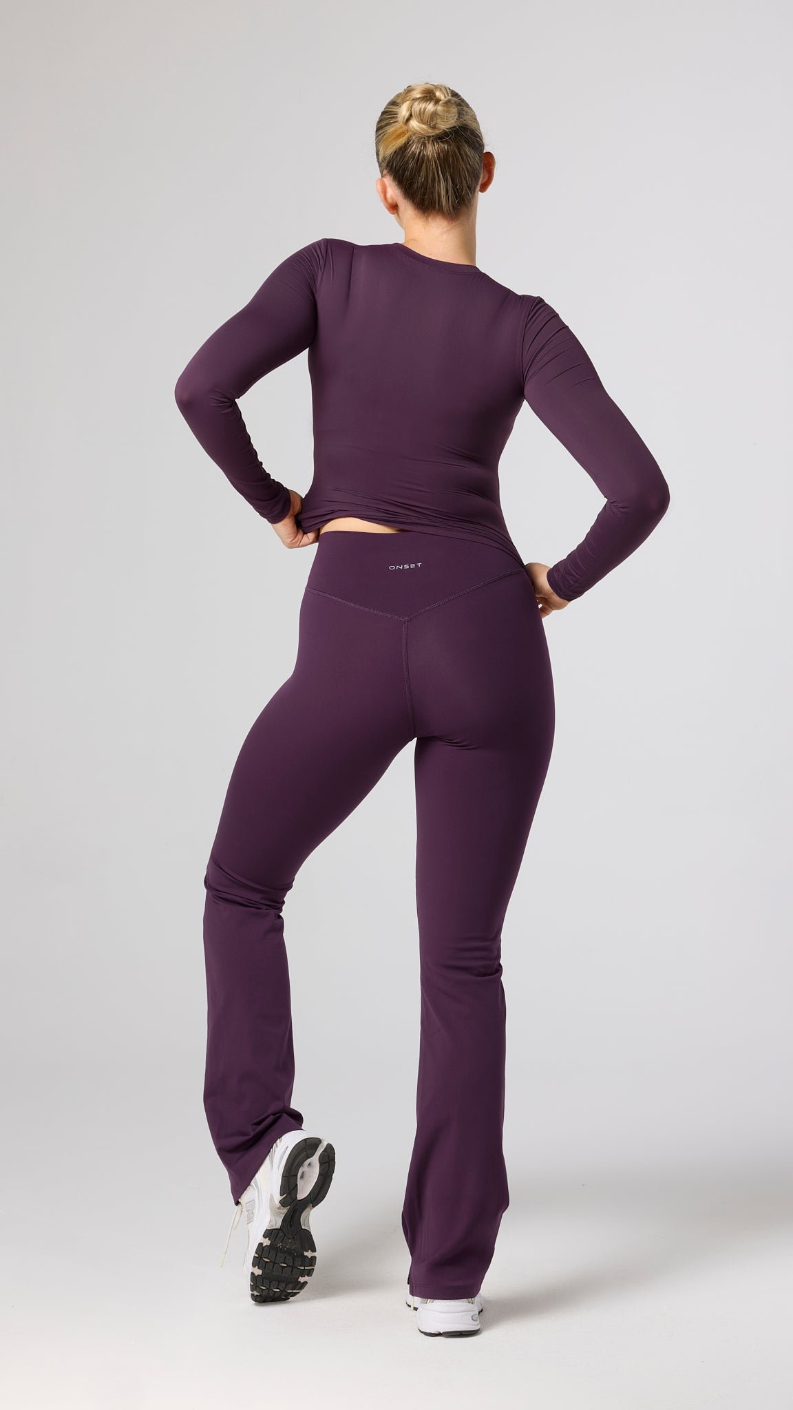 Plum Stretch Active Leggings - Image 10