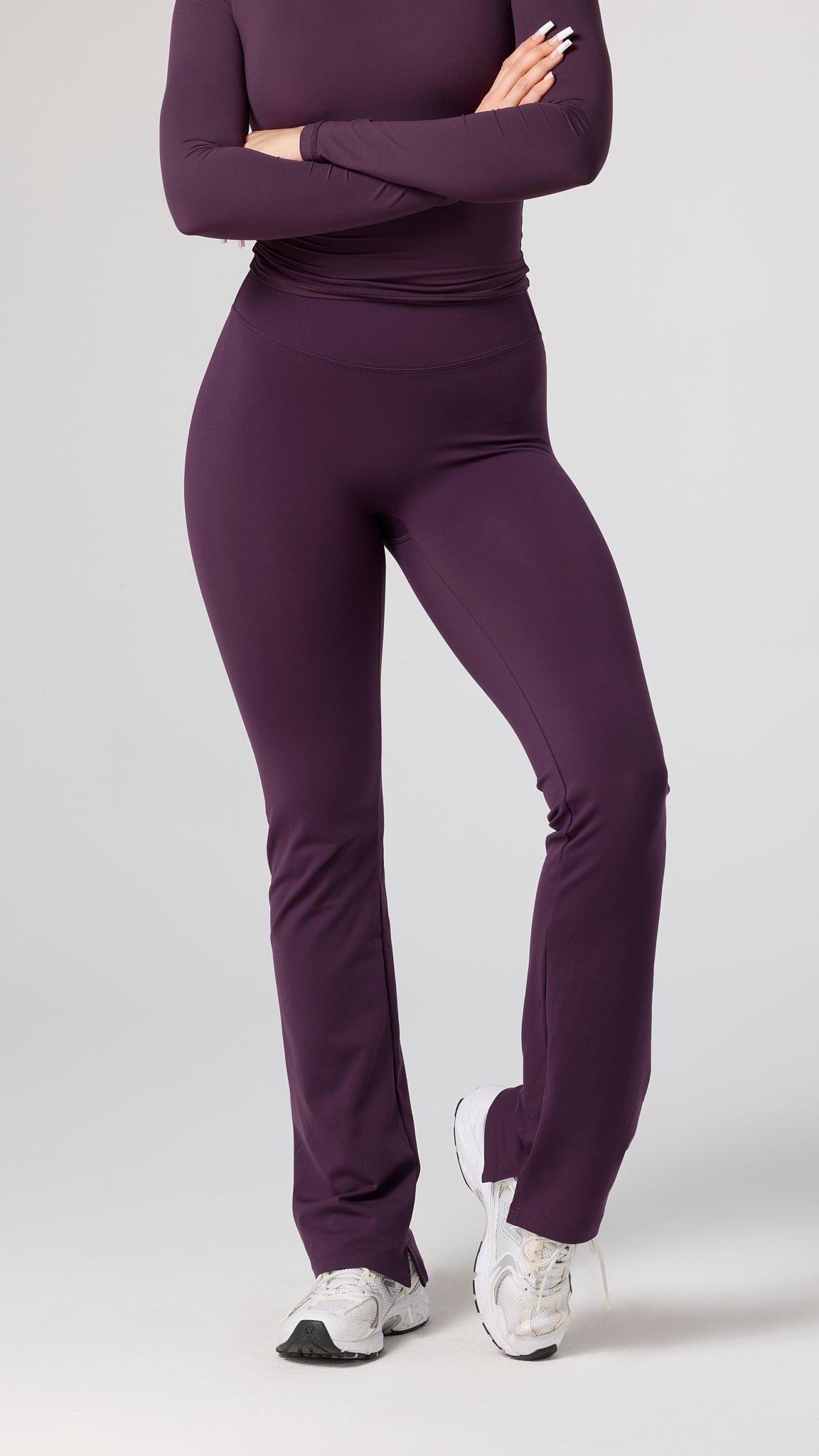 Plum Stretch Active Leggings - Image 8